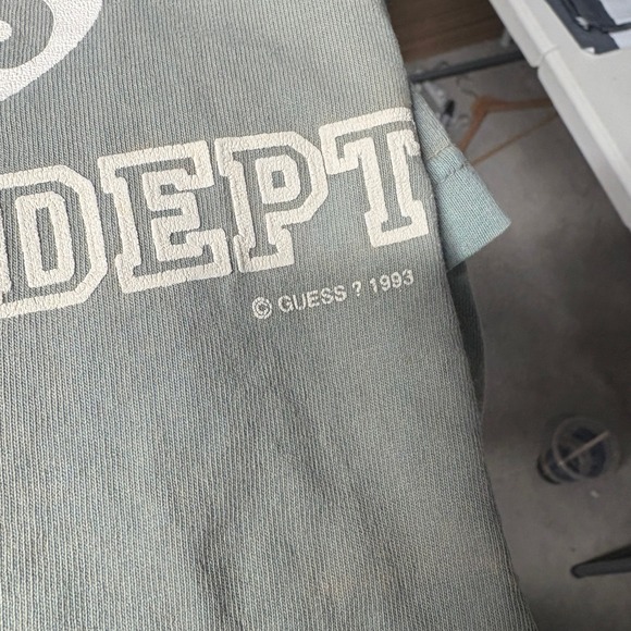 VINTAGE GUESS ATHLETIC DEPT T SHIRT MEN SIZE LARGE‎ GREEN 1993 - Picture 5 of 6